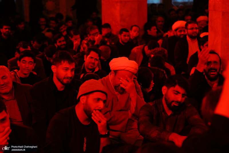 مراسم عزاداری شهادت حضرت فاطمه زهرا (س) در مسجد اعظم قم‎