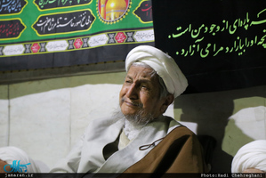 مراسم عزاداری شهات حضرت زهرا(س) در بیت آیت الله العظمی صانعی