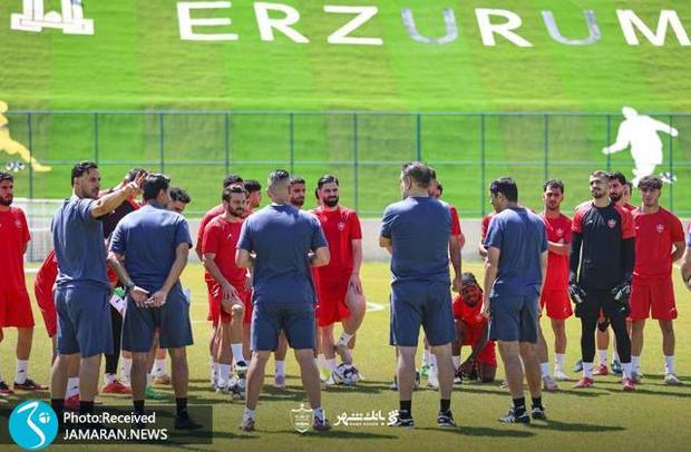 تصاویر| اولین تمرین پرسپولیسی ها زیر نظر وحید هاشمیان