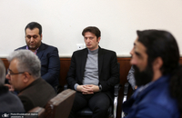 دیدارمدیران و جمعی از اعضای تحریه موسسه مطبوعاتی ایران و خبرگزاری ایرنا با سید حسن خمینی