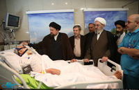 عیادت سید حسن خمینی از حجت الاسلام و المسلمین سید مهدی طباطبایی