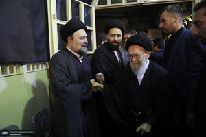 مراسم بزرگداشت همسر آیت الله موسوی بجنوردی (ره) در حسینیه شماره یک جماران-4