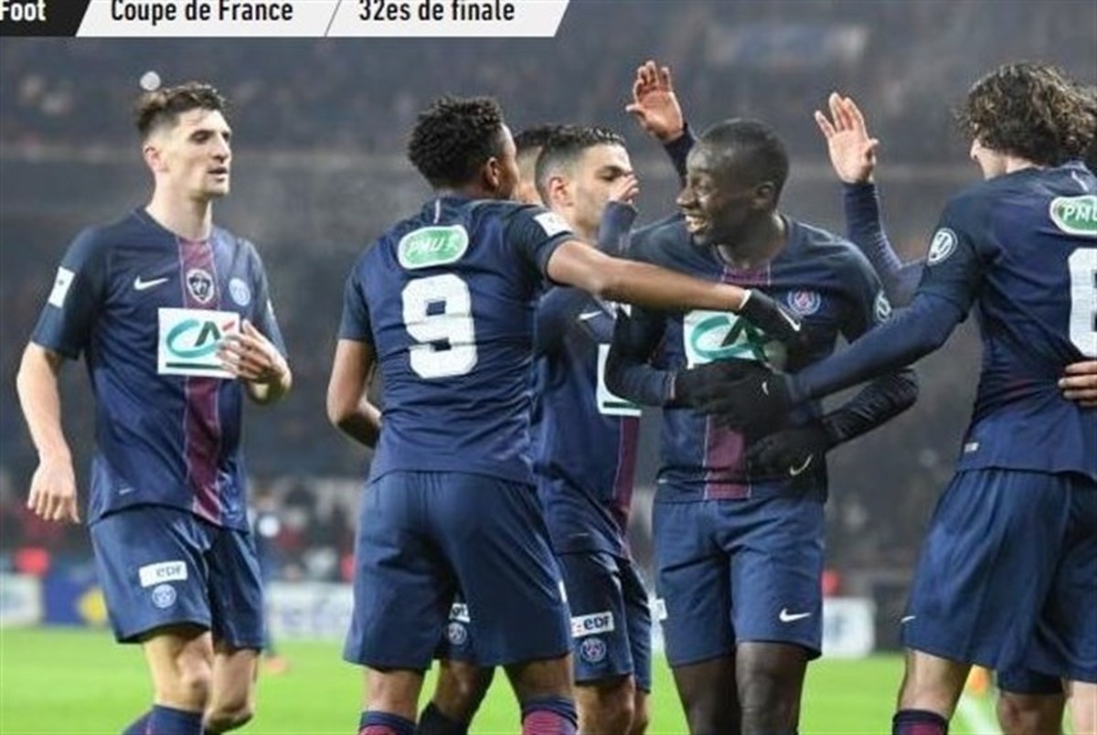 پاری‌سن‌ژرمن ۱۰ نفره راهی فینال جام اتحادیه فرانسه شد
