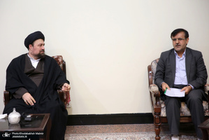 دیدار جمعی از اعضای هیات علمی دانشگاه مازندران‎ با سید حسن خمینی