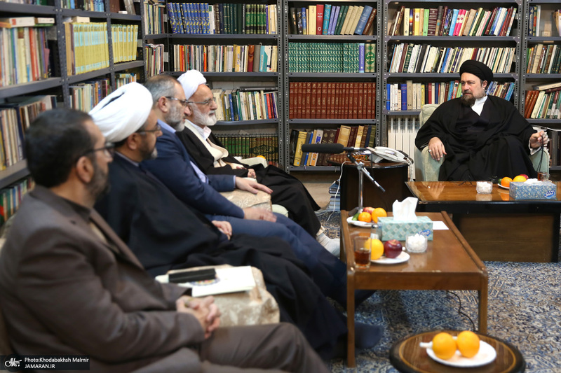 دیدار دست اندرکاران هفته فرهنگی بر استان آفتاب با سید حسن خمینی