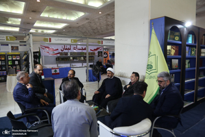 حضور حجت الاسلام و المسلمین علی کمساری در سی و ششمین نمایشگاه کتاب تهران