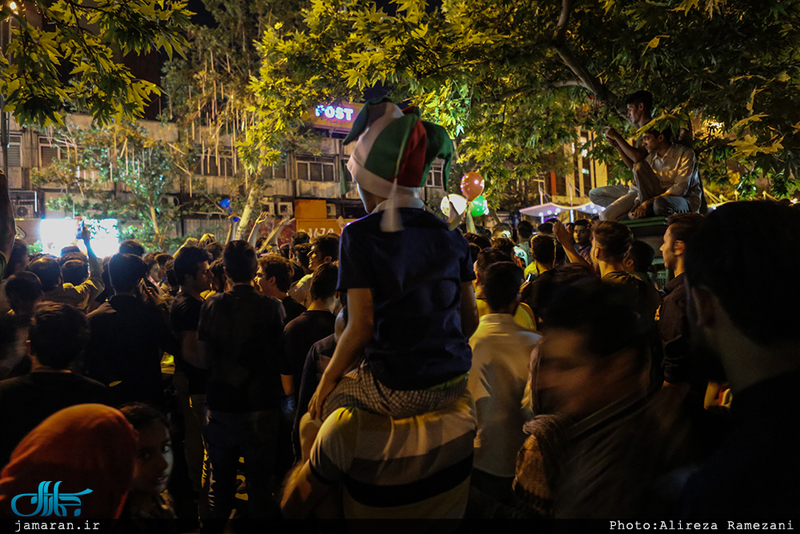 شادی مردم بعد از صعود به جام جهانی