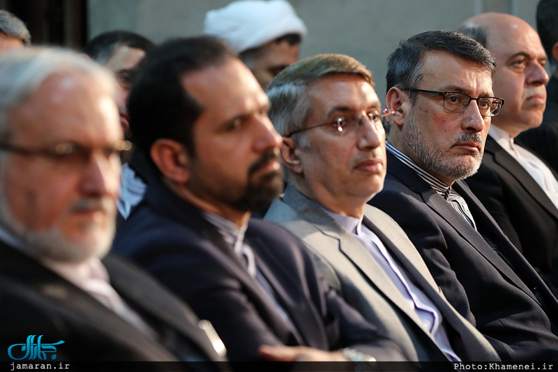 دیدار وزیر امور خارجه، سفیران و مسئولان نمایندگی‌های ایران در خارج از کشور با رهبر معظم انقلاب