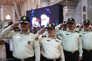 مراسم تجدید میثاق فرماندهان و کادر فراجا با آرمان‌های امام راحل