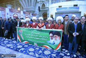 تجدید میثاق مدیرکل و جمعی از کارکنان اداره آموزش و پرورش شهرستان های استان تهران با آرمان های امام(س)