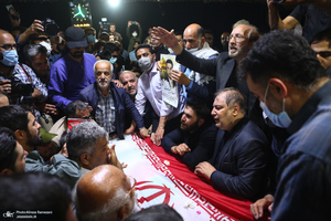 وداع با پیکر مطهر شهید صیاد خدایی در معراج الشهدا