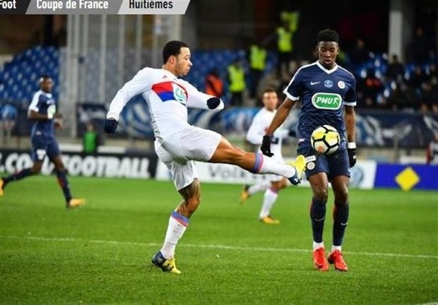  لیون به جمع ۸ تیم برتر جام حذفی فرانسه رسید
