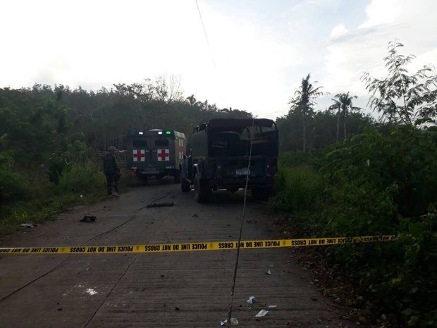 انفجار خودروی بمب گذاری شده در فیلیپین+ تصاویر