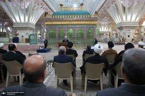 تجدید میثاق رئیس قوه قضاییه و مسئولان عالی قضایی با آرمان‌های حضرت امام (س)