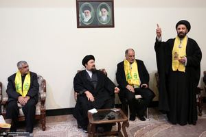 دیدار جمعی از خانواده  های شهدای لبنان با سیدحسن خمینی