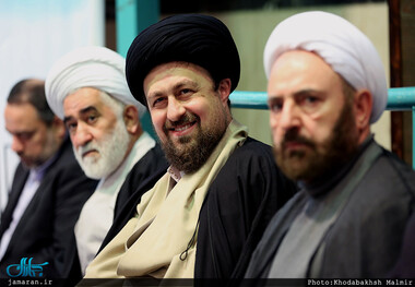 دیدار استاندار و جمعی از مدیران استان تهران با سید حسن خمینی