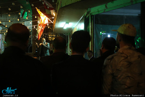 وداع با پیکر مطهر شهید امیر‌سعید قاسمی در امامزاده صالح(ع) فرحزاد 