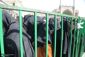 دسته عزاداری خادمین حرم حضرت معصومه (س) در روز شهادت امام رضا (ع)