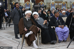 مراسم تجدید میثاق رئیس و نمایندگان مجلس شورای اسلامی با آرمان های امام خمینی (س)