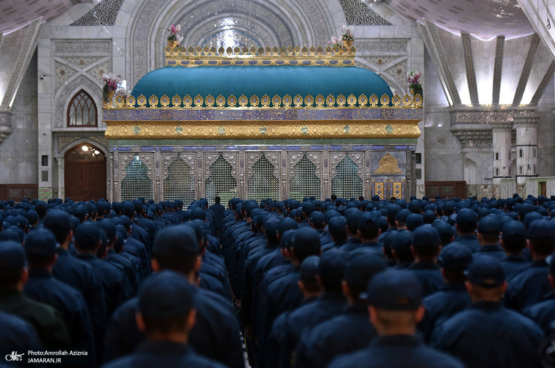 تجدید میثاق دانشجویان و فرماندهان دانشگاه افسری و تربیت پلیس امام حسن مجتبی‎‎ (ع) با آرمان حضرت امام خمینی (س)