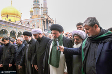 مراسم تشییع و خاکسپاری حجت الاسلام و المسلمین صالحی منش در حرم مطهر حضرت معصومه (س)