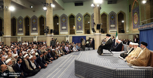 دیدار مسئولان نظام و سفرای کشورهای اسلامی با رهبر معظم انقلاب