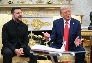 ترامپ بالاخره ظاهر زلنسکی را پسندید! + عکس