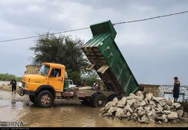 مقاومت 27 روستای بخش مرکزی اهواز در مقابل سیل ادامه دارد