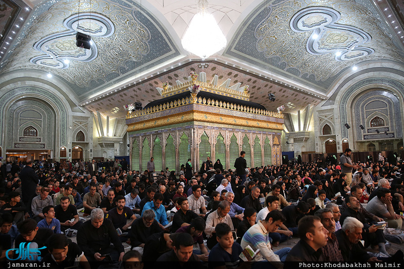 مراسم احیاء شب بیست و یکم ماه مبارک رمضان درحرم مطهر امام خمینی (س) 