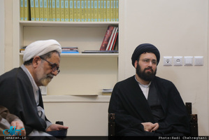 دیدار معاون محترم تبلیغ و امور فرهنگی حوزه علمیه با سید علی خمینی