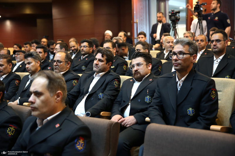 دیدار مدیران اورژانس استان تهران با سید حسن خمینی
