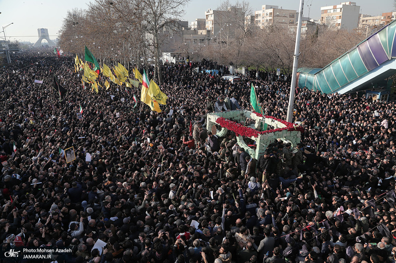 حضور میلیون ها تهرانی در تشییع پیکر مطهر سردار قاسم سلیمانی - 8