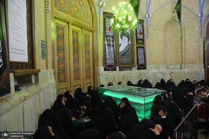 مراسم عزاداری شهادت حضرت فاطمه زهرا (س) در مسجد اعظم قم‎