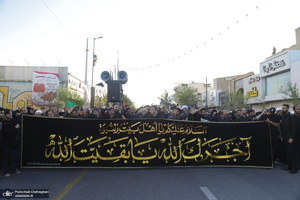 دسته عزاداری شهادت حضرت علی (ع) با حضور آیت‌الله العظمی وحید خراسانی