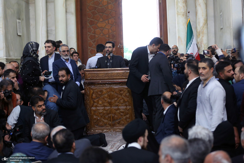 تقدیر از حضور مردم با حضور رئیس جمهور منتخب مسعود پزشکیان