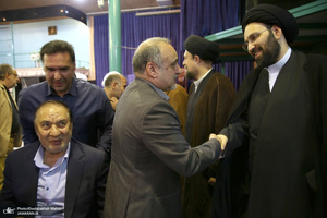 مراسم چهلمین روز در گذشت  آیت الله صانعی در حسینیه جماران  2