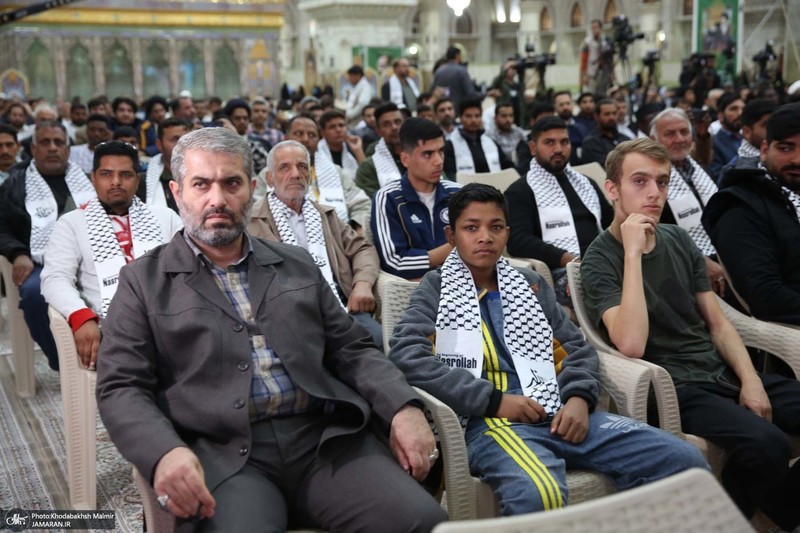 مراسم چهلم شهید سیدحسن نصرالله و سرلشکر نیلفروشان در حرم امام خمینی (س)