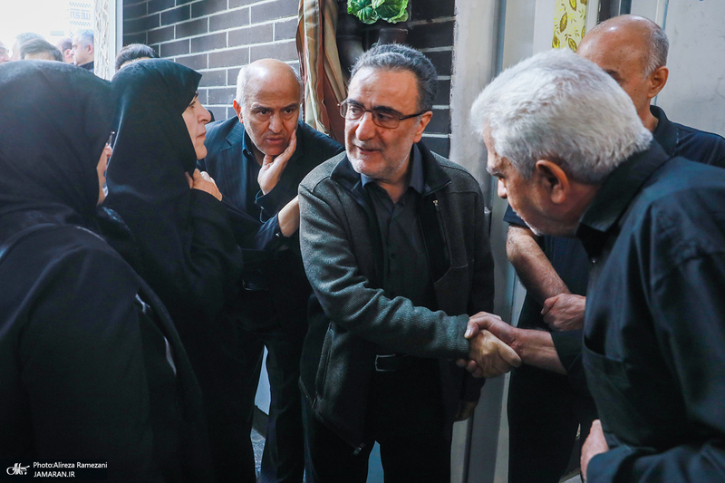 مراسم تشییع برادر سید مصطفی تاجزاده