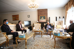دیدار سرپرست موسسه تنظیم و نشر آثار امام خمینی(س) با سفیر فلسطین در تهران/ صلاح زواوی