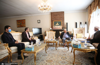 دیدار سرپرست موسسه تنظیم و نشر آثار امام خمینی(س) با سفیر فلسطین در تهران/ صلاح زواوی