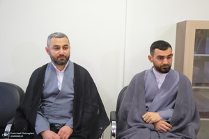 عمامه گذاری طلاب توسط مراجع اعظام تقلید در روز میلاد امام علی (ع)‎