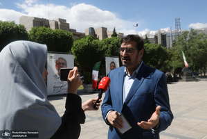 مراسم گرامیداشت شهید علی لاریجانی در مسجد بلال صدا و سیما