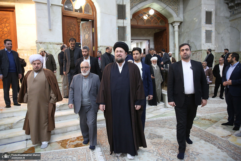 دیدار رئیس، مدیران و جمعی از کارکنان کمیته امداد امام خمینی (ره) با سید حسن خمینی