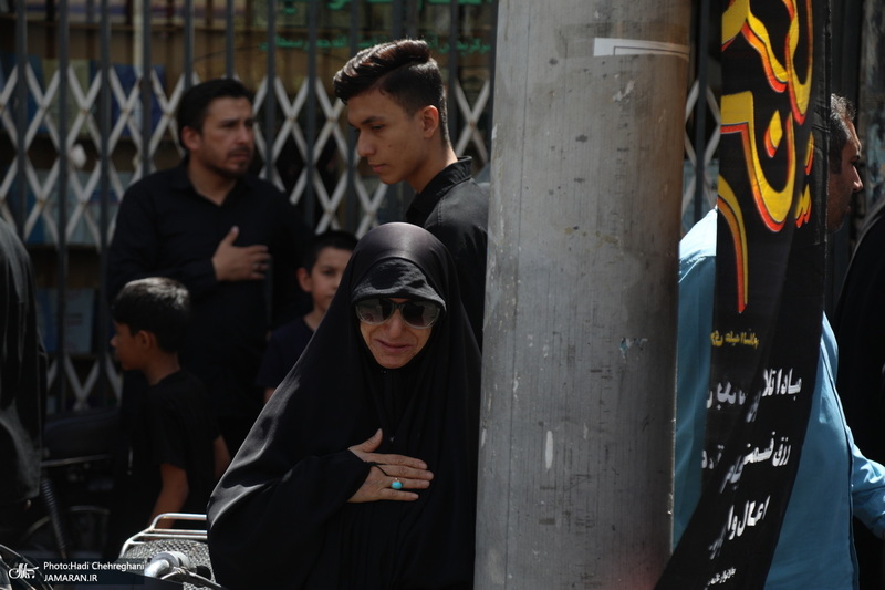 دسته عزاداری شهادت امام عسکری (ع) با حضور آیت‌الله العظمی وحید خراسانی