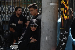 دسته عزاداری شهادت امام عسکری (ع) با حضور آیت‌الله العظمی وحید خراسانی