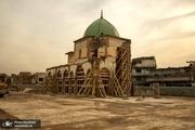 پایان مرحله نخست بازسازی مسجد بزرگ و تاریخی موصل + تصاویر