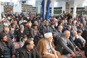 عزاداری شهادت حضرت زهرا (س) در دفتر آیت الله العظمی صانعی (ره)