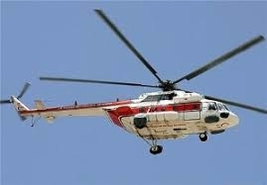 اعزام بالگرد به مناطق سیل‌زده صعب‌العبور شهرستان باغملک