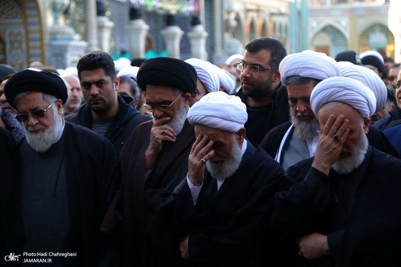 مراسم تشییع و خاکسپاری آیت الله سید هاشم رسولی محلاتی(ره) در قم