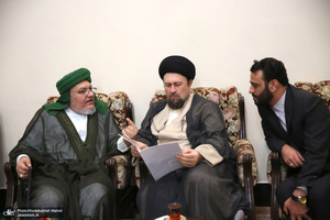 دیدار چند تن از مهمان خارجی سی و هفتمین کنفرانس وحدت اسلامی با سید حسن خمینی